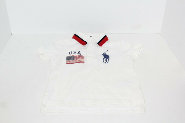 Picture of Used | Boys Polo Ralph Lauren T-Shirt 2 Years - White USA Flag