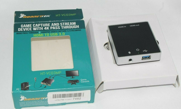 Picture of HornetTek USB 3.0 Video Game Recorder with 4K Passthrough & External MIC & 1080P
