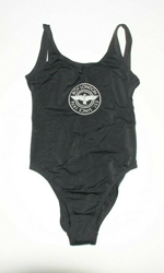 Picture of NEW BOY LONDON - BOY 1976 LOGO SWIMSUIT - WHITE ON BLACK - S