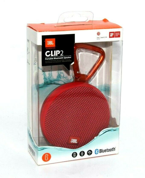 Picture of Open Box | JBL Clip 2 Waterproof Portable Bluetooth Speaker (Red)