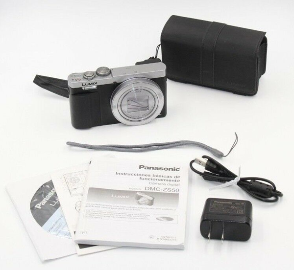 Picture of Panasonic LUMIX DMC-ZS50 TZ70 12.1MP Digital Camera Silver W/ Defect #1000-4487