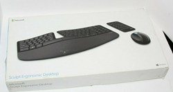 Picture of Microsoft Sculpt Ergonomic Wireless Desktop Keyboard and Mouse (L5V-00001)