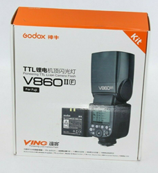 Picture of Godox V860II-F TTL HSS Camera Flash Speedlite Type D Hot Shoe Bracket for Fuji