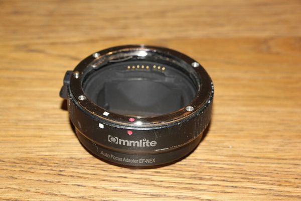 Picture of Ommlite Sony Auto Mount Adapter EF-NEX w/ Auto-focus Connection Pins