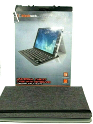 Picture of Blackweb Keyboard & Protective Case Folio Fits ANY 9-10" Tablet - Charcoal