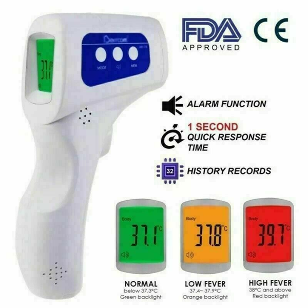 Picture of Berrcom JXB-178 No Contact Infrared Forehead Thermometer FDA and CE APPROVED