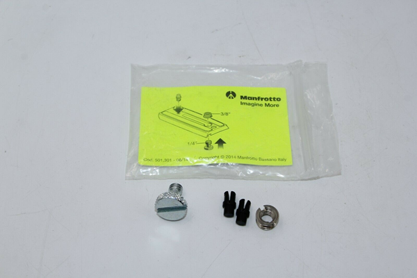 Picture of Manfrotto 1/4" Screw 501,301 & Adapter Small 3/8" to 1/4" Set