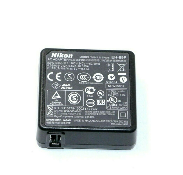 Picture of Genuine OEM Nikon EH-69P AC Adapter Charger ONLY