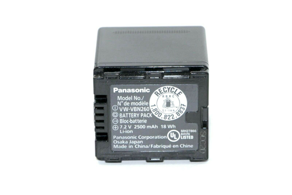 Picture of Original Genuine Panasonic VW-VBN260 Battery for VBN260/ 260E/ 260E-K/ HC-X900